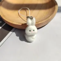 1 Piece Cute Rabbit Synthetic Resin Alloy Unisex Slip-on Bag Pendant Mobile Phone Chain Keychain main image 3