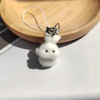 1 Piece Cute Rabbit Synthetic Resin Alloy Unisex Slip-on Bag Pendant Mobile Phone Chain Keychain main image 6