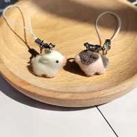 1 Piece Cute Pig Synthetic Resin Alloy Unisex Slip-on Bag Pendant Mobile Phone Chain Keychain main image 1