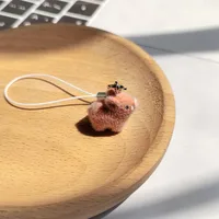1 Piece Cute Pig Synthetic Resin Alloy Unisex Slip-on Bag Pendant Mobile Phone Chain Keychain main image 3