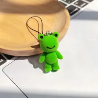 1 Piece Cute Frog Synthetic Resin Alloy Unisex Slip-on Bag Pendant Mobile Phone Chain Keychain main image 1