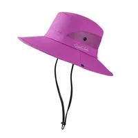Summer Outdoor Bucket Hat Women's Sun Hat Big Brim Face Cover Sun Hat Sun Protection Cap With Hair Extensions Alpine Cap Beach Hat sku image 11