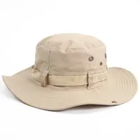 Summer Fisherman Hat Double-Sided Fabric Storage And Carrying Boonie Hat Summer Outdoor Travel Fishing Big Brim Sun Hat sku image 3