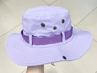 Summer Fisherman Hat Double-Sided Fabric Storage And Carrying Boonie Hat Summer Outdoor Travel Fishing Big Brim Sun Hat sku image 4