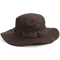 Summer Fisherman Hat Double-Sided Fabric Storage And Carrying Boonie Hat Summer Outdoor Travel Fishing Big Brim Sun Hat sku image 7