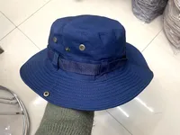 Summer Fisherman Hat Double-Sided Fabric Storage And Carrying Boonie Hat Summer Outdoor Travel Fishing Big Brim Sun Hat sku image 9