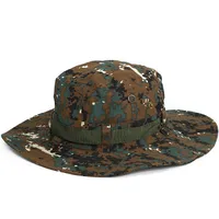 Summer Fisherman Hat Double-Sided Fabric Storage And Carrying Boonie Hat Summer Outdoor Travel Fishing Big Brim Sun Hat sku image 18