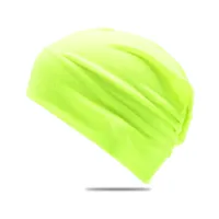 20 Colors Amazon  Men's And Women's Autumn Winter Hat Pile Heap Cap Korean Style Solid Color Pullover Hat Breathable Women's Headscarf sku image 9
