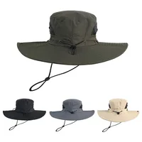 Outdoor Oversized Brim Breathable Alpine Cap Summer Sun Protection Sun Hat Fishing Casual Big Head Circumference Bucket Hat Wholesale main image 1
