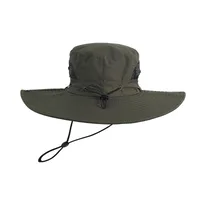 Outdoor Oversized Brim Breathable Alpine Cap Summer Sun Protection Sun Hat Fishing Casual Big Head Circumference Bucket Hat Wholesale main image 4