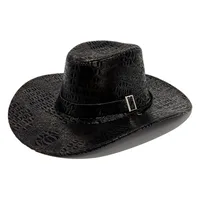 Cross-Border Retro Cowboy Hat Men's European And American Camping Leather Printed Sun Hat Women's Outdoor Mountaineering Sun Protection Hat Wholesale sku image 6