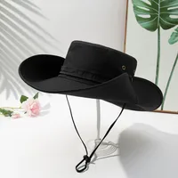 Unisex Vacation Commute Solid Color Big Eaves Bucket Hat main image 1