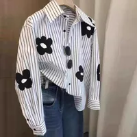 Women's Blouse Long Sleeve Blouses Casual Simple Style Classic Style Flower main image 6