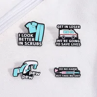 Cartoon Style Original Design Modern Style Letter Alloy Stamping Stoving Varnish Plating Kid'S Adults Unisex Cartoon Pinback Badge Brooches Collar Pin main image 3