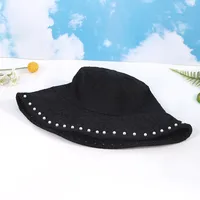 Women's Casual Solid Color Wide Eaves Bucket Hat main image 4