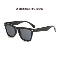 Elegant Basic Lady Solid Color Pc Square Full Frame Glasses sku image 1