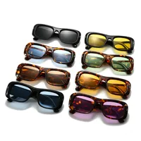 Personality Punk Street Geometric Leopard Ac Square Full Frame Glasses main image 5