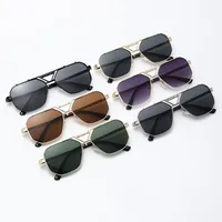 Personality Punk Street Geometric Ac Oval Frame Full Frame Glasses main image 1