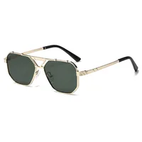 Personality Punk Street Geometric Ac Oval Frame Full Frame Glasses main image 5
