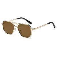Personality Punk Street Geometric Ac Oval Frame Full Frame Glasses sku image 2