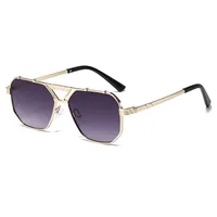 Personality Punk Street Geometric Ac Oval Frame Full Frame Glasses sku image 5