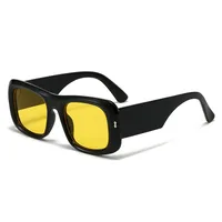 Personality Punk Street Geometric Leopard Ac Square Full Frame Glasses sku image 5