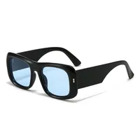 Personality Punk Street Geometric Leopard Ac Square Full Frame Glasses sku image 6