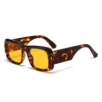 Personality Punk Street Geometric Leopard Ac Square Full Frame Glasses sku image 8