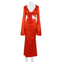 Women's Sexy V Neck Long Sleeve Solid Color Banquet Stage main image 5