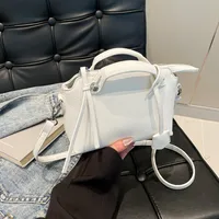 Women's Pu Leather Solid Color Streetwear Square Zipper Shoulder Bag sku image 1