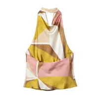 Weekend Women's Casual Streetwear Geometric Cotton Polyester Skirt Co-ord Set Shorts Sets main image 4