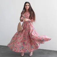 Women's Plant Flowers Leisure Suit Abaya main image 1