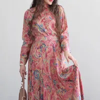 Women's Plant Flowers Leisure Suit Abaya main image 4