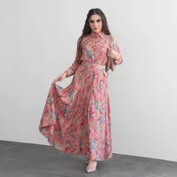 Women's Plant Flowers Leisure Suit Abaya main image 3