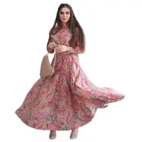 Women's Plant Flowers Leisure Suit Abaya main image 5