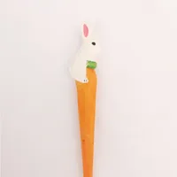 Giraffe Elephant Cute Cartoon Animal Pen Hand Carved Creative Wood Pen Wood Carving Pen DIY Gel Pen sku image 24