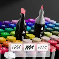 Factory Direct Supply Marker Pen Set Double Head Oily Watercolor Pen Children's Painting Pen 48 Color 168 Color Pen Wholesale main image 2