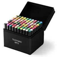 Factory Direct Supply Marker Pen Set Double Head Oily Watercolor Pen Children's Painting Pen 48 Color 168 Color Pen Wholesale main image 5