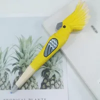 Giraffe Elephant Cute Cartoon Animal Pen Hand Carved Creative Wood Pen Wood Carving Pen DIY Gel Pen sku image 12