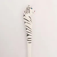 Giraffe Elephant Cute Cartoon Animal Pen Hand Carved Creative Wood Pen Wood Carving Pen DIY Gel Pen sku image 26