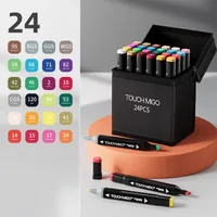 Factory Direct Supply Marker Pen Set Double Head Oily Watercolor Pen Children's Painting Pen 48 Color 168 Color Pen Wholesale sku image 1