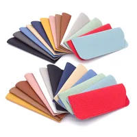 New Old Flower Glasses Bag Leather Knife Pocket Litchi Sunglasses Leather Case Thickened Glasses Leather Case main image 2