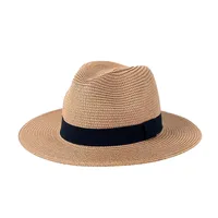 Panama Straw Hat Women's British Top Hat White Jazz Beach Hat Internet Popular Summer Seaside All-Match Sunshade Sunscreen main image 4