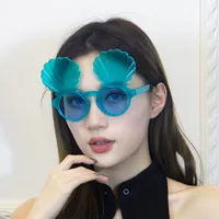 Shell Funny Glasses Gift Personalized Sea Shell Starfish Selfie Props Decoration Holiday Party Beach Party Supplies sku image 3