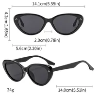 Casual Street Geometric Ac Gradient Tinted Lenses Special-Shaped Mirror Full Frame Glasses main image 2