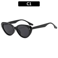 Casual Street Geometric Ac Gradient Tinted Lenses Special-Shaped Mirror Full Frame Glasses sku image 1