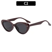 Casual Street Geometric Ac Gradient Tinted Lenses Special-Shaped Mirror Full Frame Glasses sku image 2