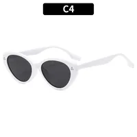 Casual Street Geometric Ac Gradient Tinted Lenses Special-Shaped Mirror Full Frame Glasses sku image 4