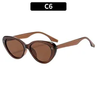 Casual Street Geometric Ac Gradient Tinted Lenses Special-Shaped Mirror Full Frame Glasses sku image 6