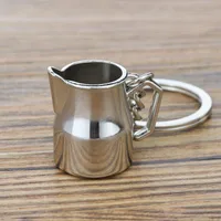 Creative Simulation Coffee Key Chain Custom Mocha Pot Key Chain Pot Spoon Cup Key Chain Bag Pendant Gift sku image 6